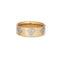 Bague 59 Bague ajourée vintage en or jaune 14 carats et diamants 58 Facettes G14090
