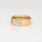 Bague 59 Bague ajourée vintage en or jaune 14 carats et diamants 58 Facettes G14090