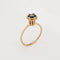 Bague Bague tulipe vintage en or jaune 14 carats, saphirs et diamant 58 Facettes G14094