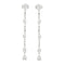 Boucles d'oreilles Boucles d’oreilles pendantes en or gris 18 carats et diamants 2,80 ct 58 Facettes BO183