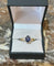 Bague 54 Bague saphir et diamants en or jaune 18 carats 58 Facettes BSA97
