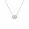 Collier Collier pendentif pneu - Diamant 1 carat en or gris 18 carats 58 Facettes C159