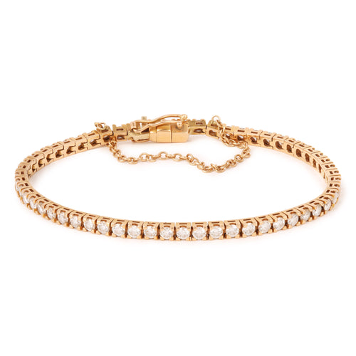 Bracelet Bracelet Tennis - Bracelet en or rose 18 carats diamants 58 Facettes BRA69