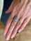 Bague 55.5 Bague flocon pavée de diamants 1 carat en or gris 18 carats 58 Facettes BD214