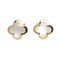 Van Cleef & Arpels Pure Alhambra - Boucles d'oreilles en or jaune et nacre
