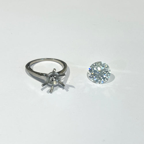 Bague Diamant - Pierre 4,65 carats avec certificat LFG 58 Facettes BD210