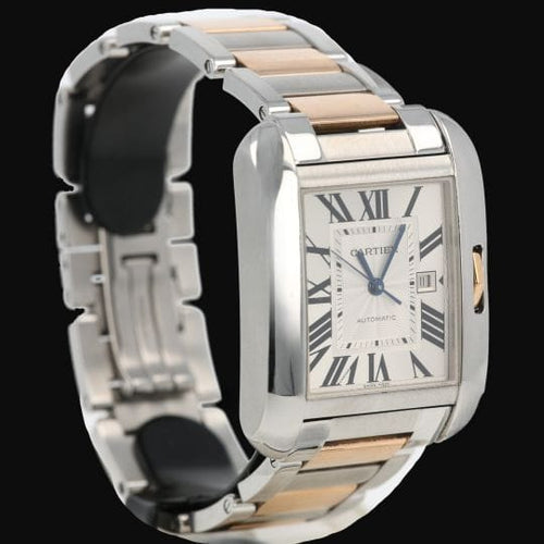 Cartier Tank Anglaise - Montre en or rose et acier 58 Facettes MT47473