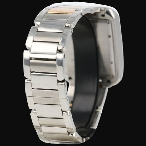Cartier Tank Anglaise - Montre en or rose et acier 58 Facettes MT47473
