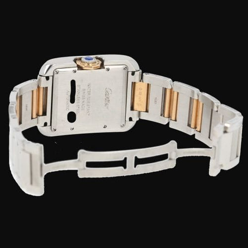 Cartier Tank Anglaise - Montre en or rose et acier 58 Facettes MT47473