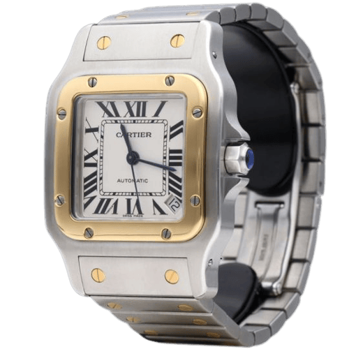 Cartier Santos Galbée XL - Montre en or jaune et acier 58 Facettes MT47802