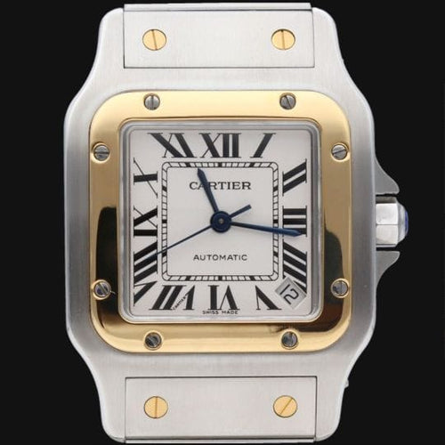 Cartier Santos Galbée XL - Montre en or jaune et acier 58 Facettes MT47802