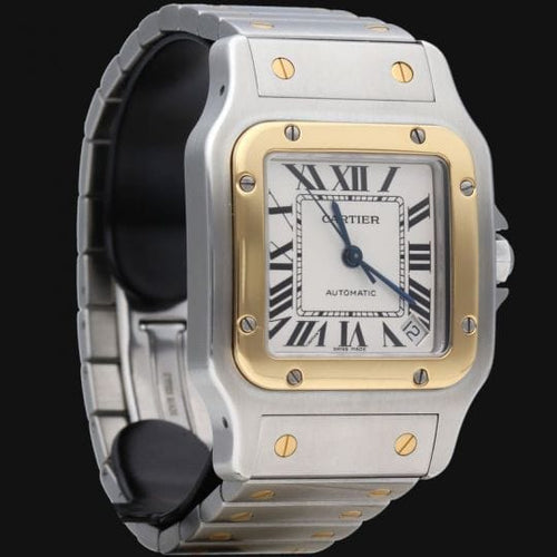 Cartier Santos Galbée XL - Montre en or jaune et acier 58 Facettes MT47802