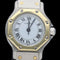 Cartier Santos - Montre ronde octogonale en or jaune et acier 58 Facettes MT47838