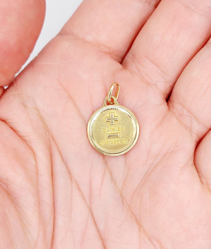 Augis - Pendentif médaille d'amour en or 18k 58 Facettes A07651