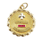 Augis - Pendentif médaille d'amour en or 18k et rubis