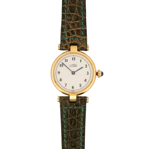 Cartier Must Vendôme - Montre SM en vermeil cadran ivoire Breguet 58 Facettes 318