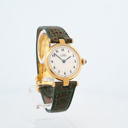 Cartier Must Vendôme - Montre SM en vermeil cadran ivoire Breguet 58 Facettes 318