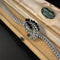 Bracelet en or blanc avec diamants et saphirs 58 Facettes BRA 3560