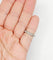 46 Alliance américaine Art déco en or blanc 18k et diamants 58 Facettes A07657