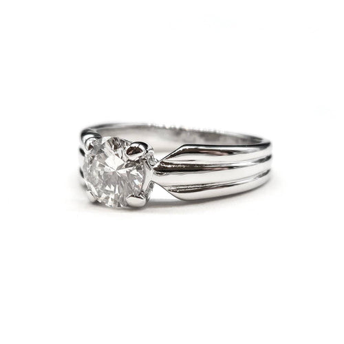 52 Bague solitaire en or blanc et diamant 58 Facettes BOV/260042