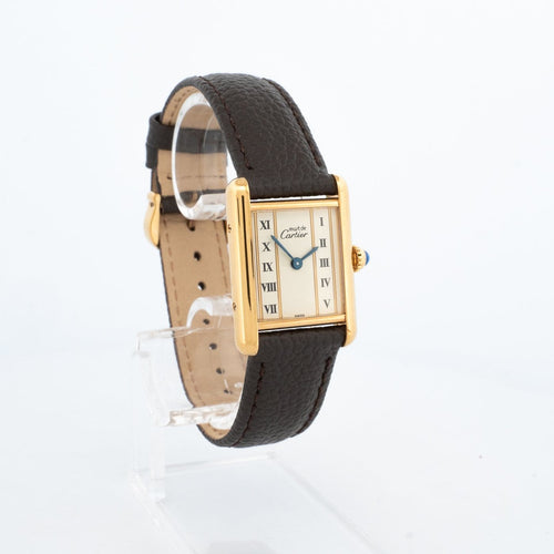Cartier Tank Must - Montre SM en vermeil cadran ivoire 58 Facettes 534