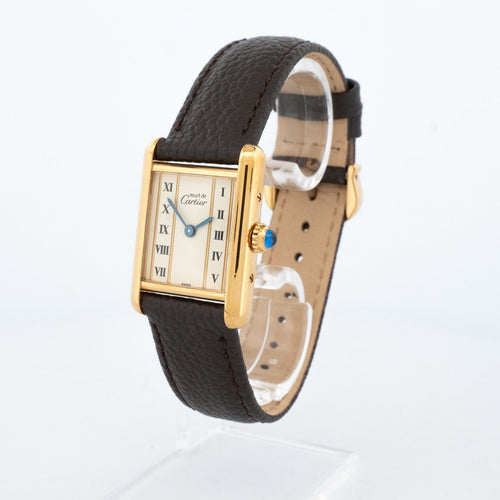 Cartier Tank Must - Montre SM en vermeil cadran ivoire 58 Facettes 534