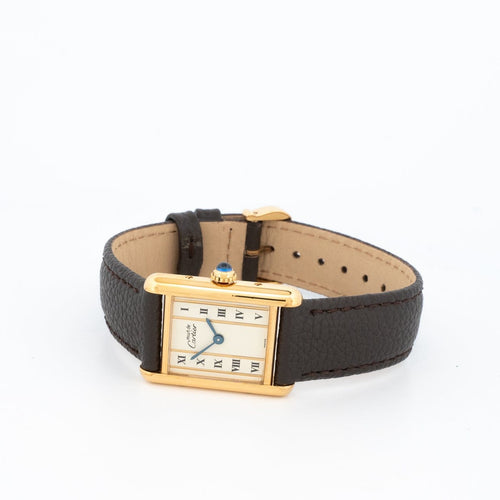 Cartier Tank Must - Montre SM en vermeil cadran ivoire 58 Facettes 534