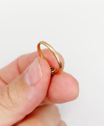 54 Bague antique Gimmel en or rose 18k et perle 58 Facettes A07623