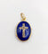 Pendentif porte-photo croix victorien en or 18k, diamants et émail 58 Facettes A07566
