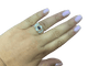 54 Bague baroque en or jaune, nacre, saphir et diamant 58 Facettes BA 921