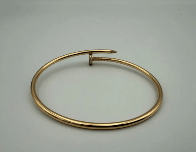 Cartier Juste un Clou PM - Bracelet en or rose et diamants 58 Facettes BOP/260059