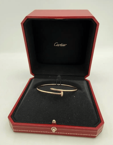 Cartier Juste un Clou PM - Bracelet en or rose et diamants 58 Facettes BOP/260059