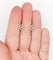 Dormeuses cible Art déco - Boucles d'oreilles en or 18k, platine et diamants 58 Facettes A07499