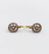 Dormeuses cible Art déco - Boucles d'oreilles en or 18k, platine et diamants 58 Facettes A07499