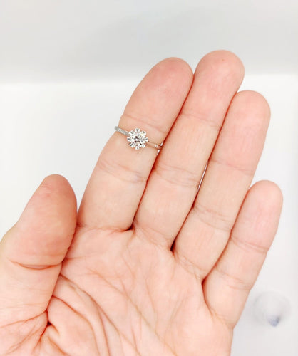 Bague 52.5 Bague solitaire Art déco en platine, diamant 0,35 ct 58 Facettes A07439