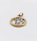 Pendentif chiffre 13 en or 18k et diamants taille rose 58 Facettes A07387