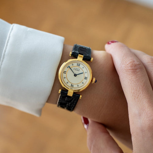 Montre Cartier Must Vendôme - Montre SM en vermeil 58 Facettes 566