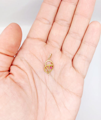 Pendentif serpent antique en or 18k et rubis 58 Facettes A07581