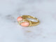 53 Jean & Pierre Bellin - Bague Toi et Moi en or jaune, corail et diamants 58 Facettes
