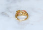53 Jean & Pierre Bellin - Bague Toi et Moi en or jaune, corail et diamants 58 Facettes