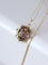 Pendentif ancien Pays de Galles en or rose, améthyste, perles et diamants 58 Facettes