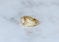 53 Boucheron - Bague en or jaune, diamants et cristal de roche 58 Facettes