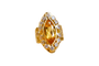 Bague Bague marquise en or jaune 18 carats avec saphir jaune synthétique 58 Facettes 3121