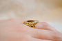 Bague Bague marquise en or jaune 18 carats avec saphir jaune synthétique 58 Facettes 3121