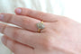 55 Bague navette en or jaune et or blanc avec diamants 58 Facettes 3377