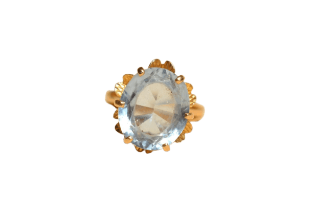 Bague 49 Bague cocktail en or 18 carats et spinelle de synthèse 58 Facettes 3515
