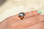 49 Bague cocktail en or 18 carats et spinelle de synthèse 58 Facettes 3515