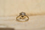 Bague 52 Bague fleur en or blanc 18 carats avec oxyde 58 Facettes 3555