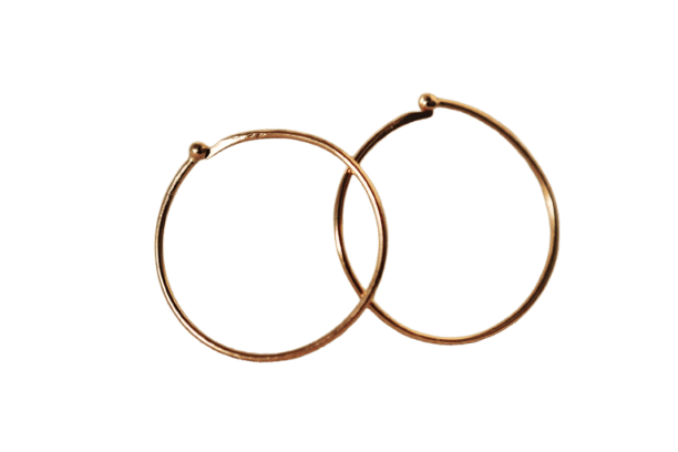 Boucles d'oreilles Boucles d'oreilles créoles en or jaune 58 Facettes 3663