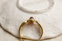 58 Bague ajourée en or jaune, rubis et diamants 58 Facettes 3747